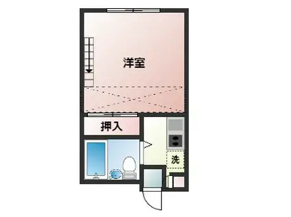 レオパレス宝町(ワンルーム/2階)の間取り写真