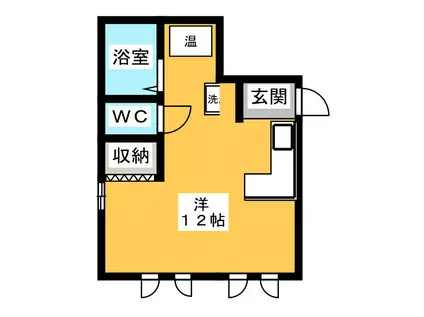 ステイランプ(ワンルーム/2階)の間取り写真