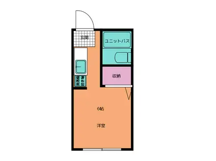 ハイツマツモト(ワンルーム/1階)の間取り写真