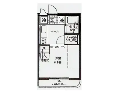 プチメゾンド松尾(1K/3階)の間取り写真