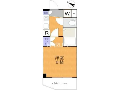 ラフテルハイム(1K/2階)の間取り写真