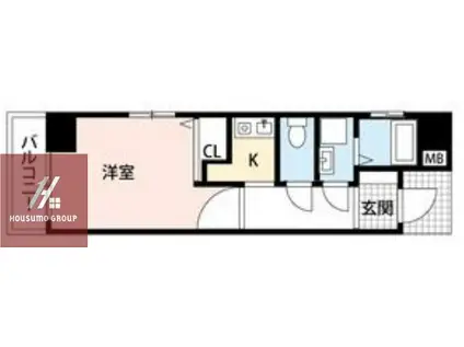 ビクトワーレ(1K/2階)の間取り写真