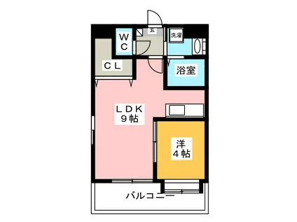 フォステリア大橋(1LDK/6階)の間取り写真