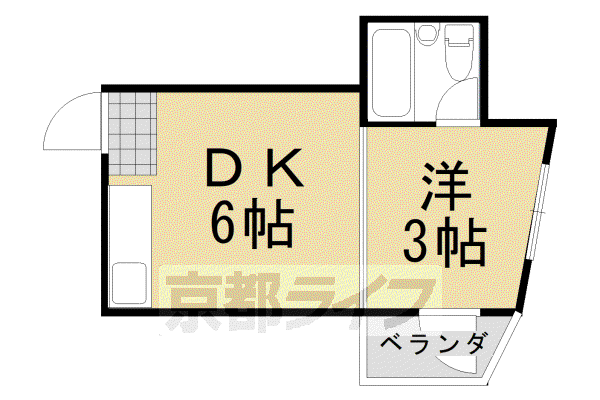第1レジデンス春田(1DK/4階)の間取り写真
