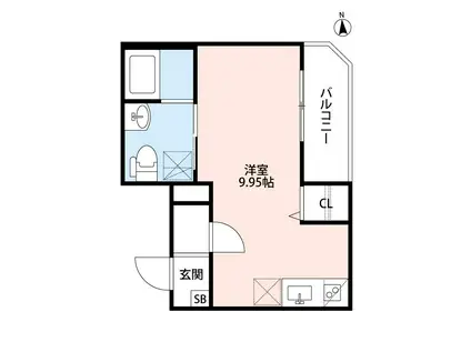 セニャリブロ(ワンルーム/3階)の間取り写真