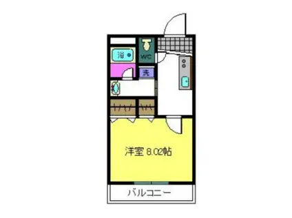 チェリッシュ ハイツ(1K/1階)の間取り写真