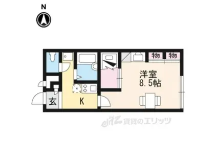 レオパレスT&T(1K/2階)の間取り写真