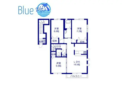 ピア ビレッジ II(3LDK/2階)の間取り写真