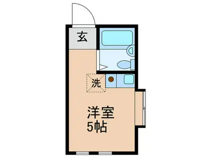 フェリシダ目白(ワンルーム/1階)の間取り写真