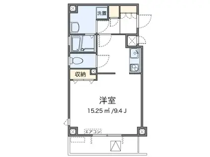 レオパレスK・ロイヤル(1K/3階)の間取り写真