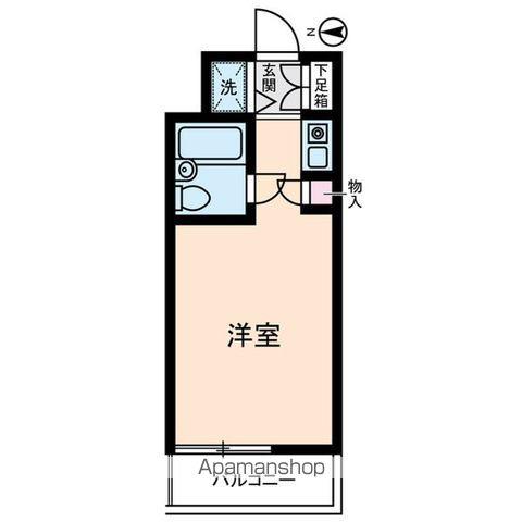 ダイホープラザ鶴見(1K/4階)の間取り写真