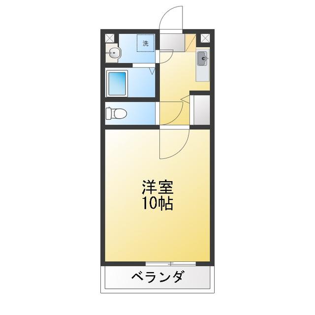 ミッツ・メロディア(1K/8階)の間取り写真