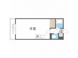 ホワイトパレス(ワンルーム/1階)の間取り写真