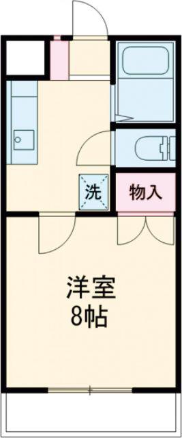 リバティ高橋(1K/4階)の間取り写真