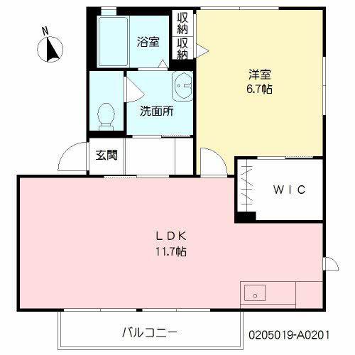 リモーネ(1LDK/2階)の間取り写真