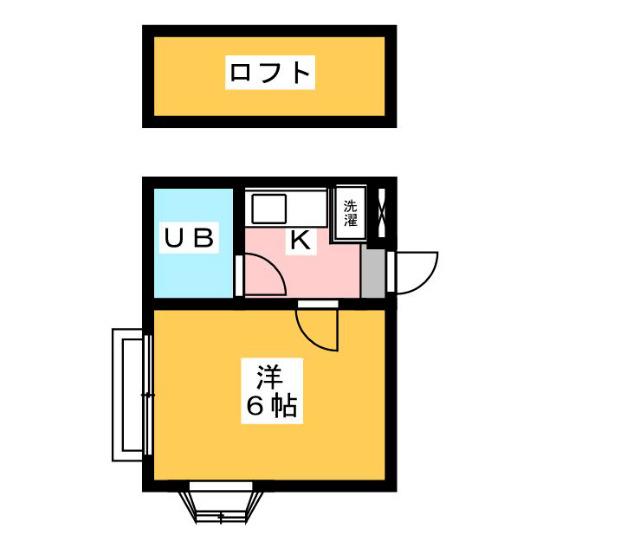 第5メゾン稲垣(1K/1階)の間取り写真