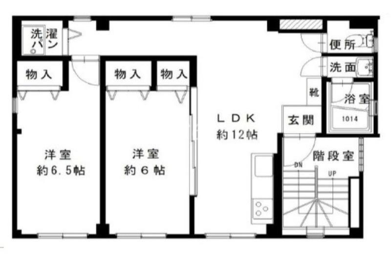 ブランジュ高殿(1LDK/3階)の間取り写真