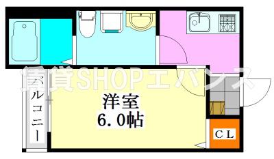 THE HOUSE 船橋前原(1K/2階)の間取り写真