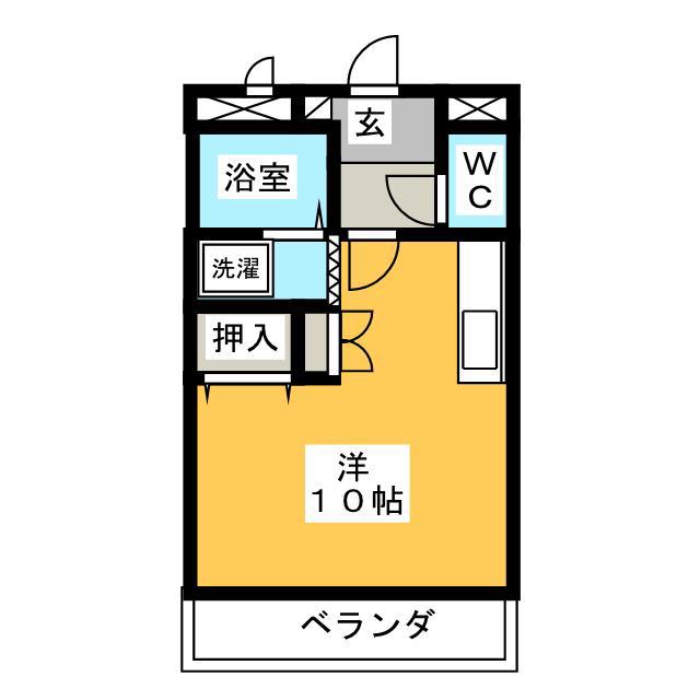 ヴォールYS(ワンルーム/3階)の間取り写真