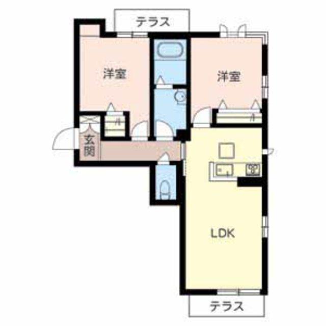 グリーンメゾン(2LDK/3階)の間取り写真