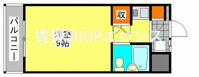 エスポワールI・T・O(ワンルーム/5階)の間取り写真