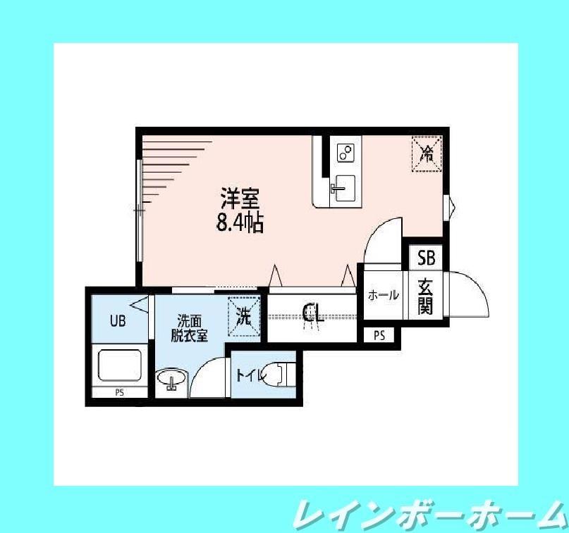ヴィッラホーム六番館(1K/1階)の間取り写真