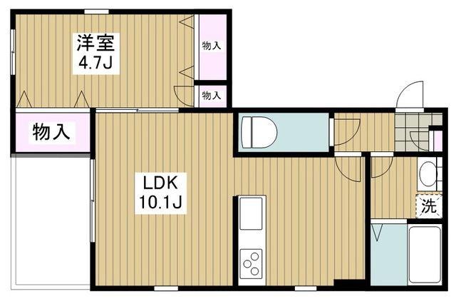 クレールメゾン(1LDK/2階)の間取り写真