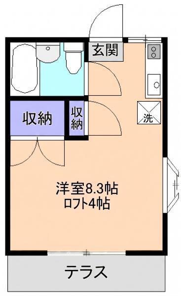 メゾン大村(ワンルーム/1階)の間取り写真