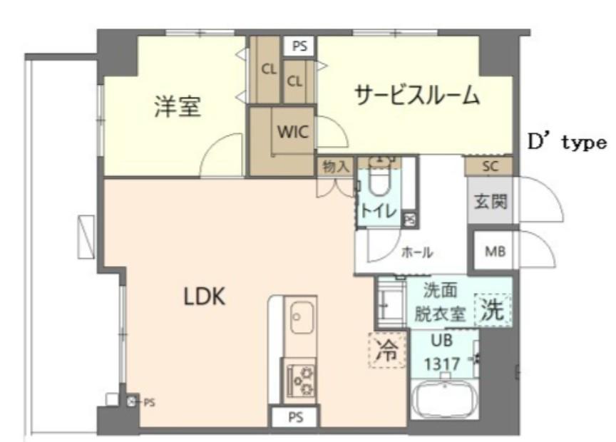KOHA錦糸町 KOHA錦糸町(1SLDK/5階)の間取り写真