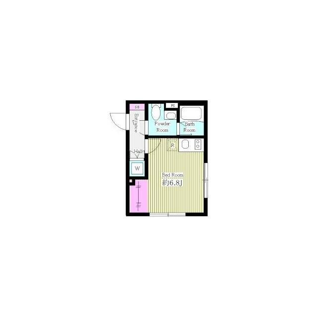 MDM武蔵小山(ワンルーム/1階)の間取り写真