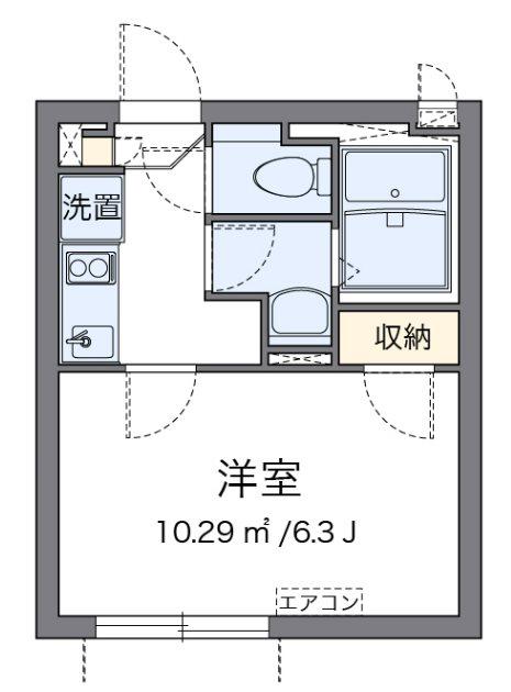 クラウドIII本郷(1K/3階)の間取り写真