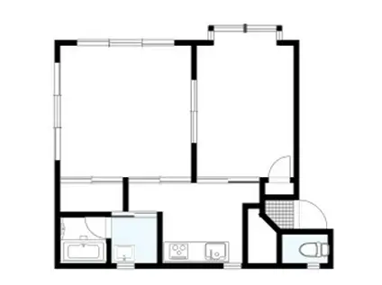 山上コーポ(2DK/2階)の間取り写真