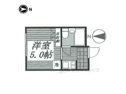 プレアール小若江(ワンルーム/3階)の間取り写真