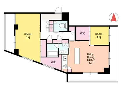 さらさビル(2SLDK/3階)の間取り写真