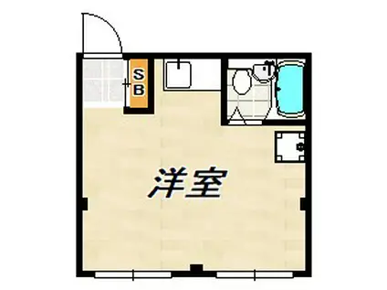 テスラ須磨(ワンルーム/3階)の間取り写真