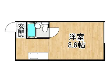コーポ金太郎(ワンルーム/1階)の間取り写真