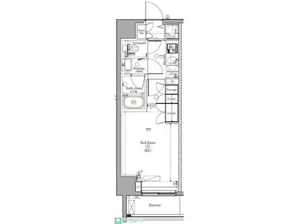ディップス西川口(1K/7階)の間取り写真
