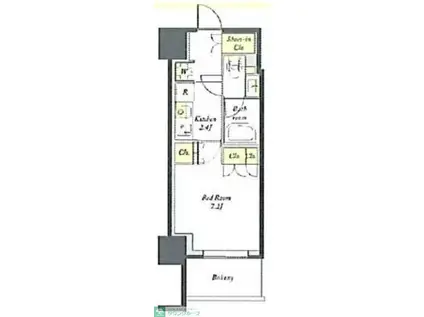 プライムメゾン板橋(1K/7階)の間取り写真