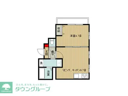 DEAR COURT(1LDK/2階)の間取り写真