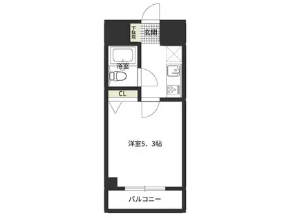 エスリード新大阪第2(1K/6階)の間取り写真