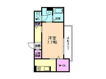 シャーメゾンルミナス(1K/3階)の間取り写真