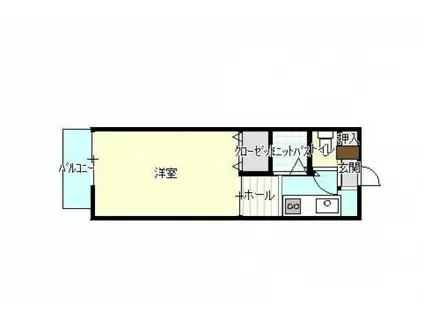 第11田中興産ビル(1K/8階)の間取り写真