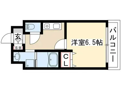 メゾン・ド・リスブラン(1K/4階)の間取り写真