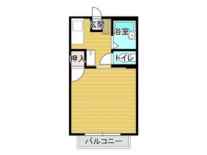 たんぽぽA棟(1K/1階)の間取り写真