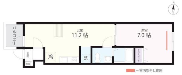 QUIET CRAB HOUSE TOGETHER瀬谷(1LDK/3階)の間取り写真