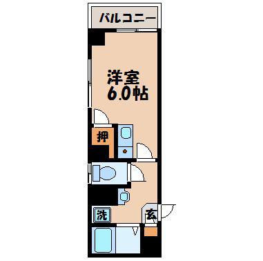 オランダ坂下ビル(ワンルーム/5階)の間取り写真