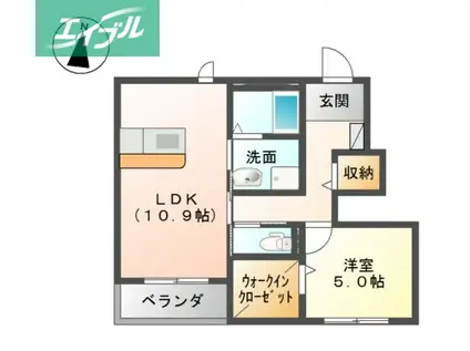 グレイス天王 II(1LDK/1階)の間取り写真