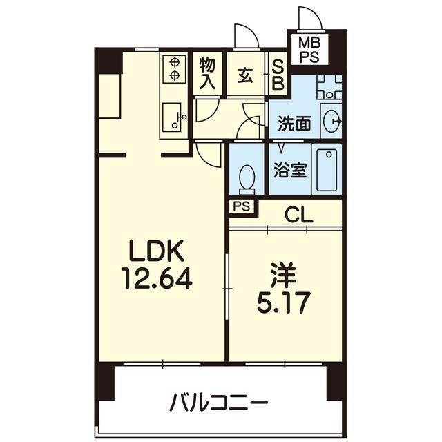 セリジェクレール(1LDK/7階)の間取り写真