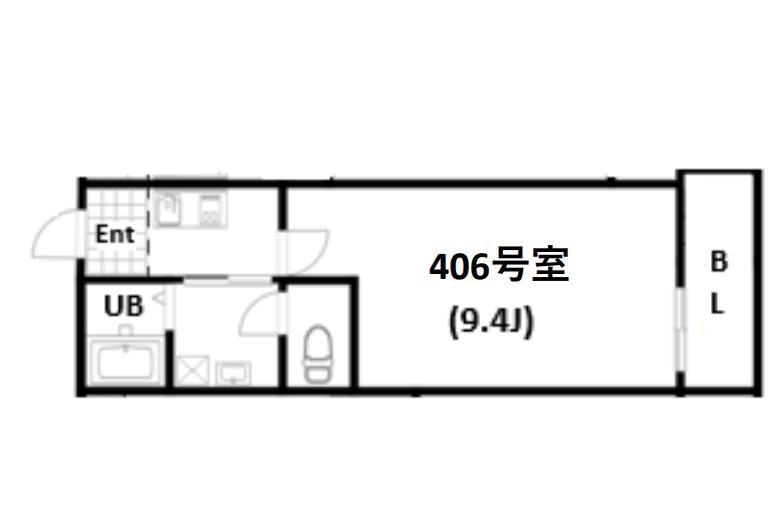 AIR TOWER OTSUKA(1K/4階)の間取り写真