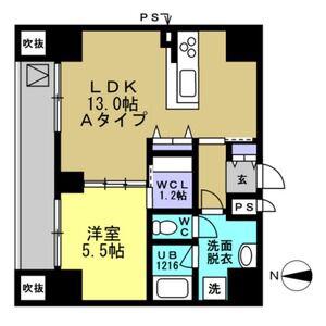 AXIA MEIEKI(1LDK/5階)の間取り写真